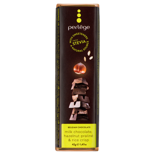 Perlege Belgian Milk Chocolate, Hazelnut Praliné & Rice Crisp 42g
