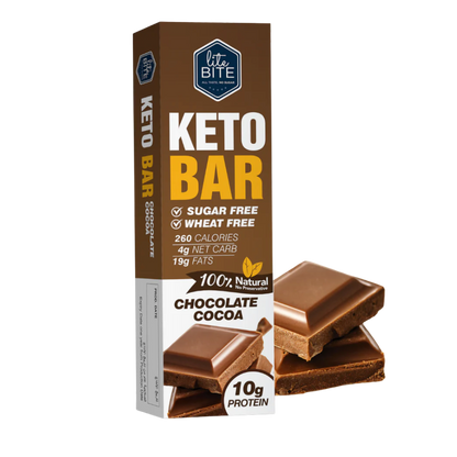 Lite Bite keto bar chocolate cocoa flavor 60g sugar free wheat free